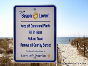 The Oak Island Beach Preservation Society is responsible for the 'Be a Beach Lover' campaign to educate guests of the seashore on how they can help with preservation. Courtesy photo
