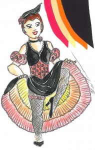 Mark Sorensen, costume designer for Opera Wilmington, will bring to life the costume for the character Grissette from Franz Lehár's opera 'The Merry Widow.' Photo courtesy of Opera Wilmington