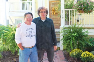Homeowner Frank Marchetti with architect Rich Bandera.  Photo by Bethany Turner