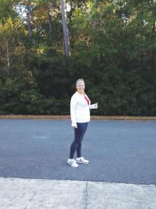 Diane Salyer is training for her first 5K race and would like to organize a 'Zombiethon' race for Southport. Courtesy photo