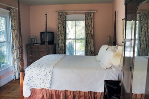 This bedroom, available for lodging, is known as "Meezie's Room," because it's where she stayed as a little girl. Photo by Bethany Turner