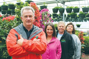 Owner Hal Bridgers and his staff (l. to r.), Cristina Beasley, Tina York and Kim Everhart. Photo by Kris Beasley