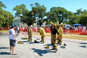 Departments test their skills in the annual Firefighters Freedom Competition and Apparatus Expo, hosted by the Southport Fire Department since 1984. Photo by John Muuss