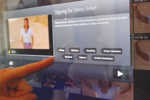 Qigong for Stress Relief is one of 160 interactive group fitness class videos available through Fitness On Demand. Photo by Kris Beasley