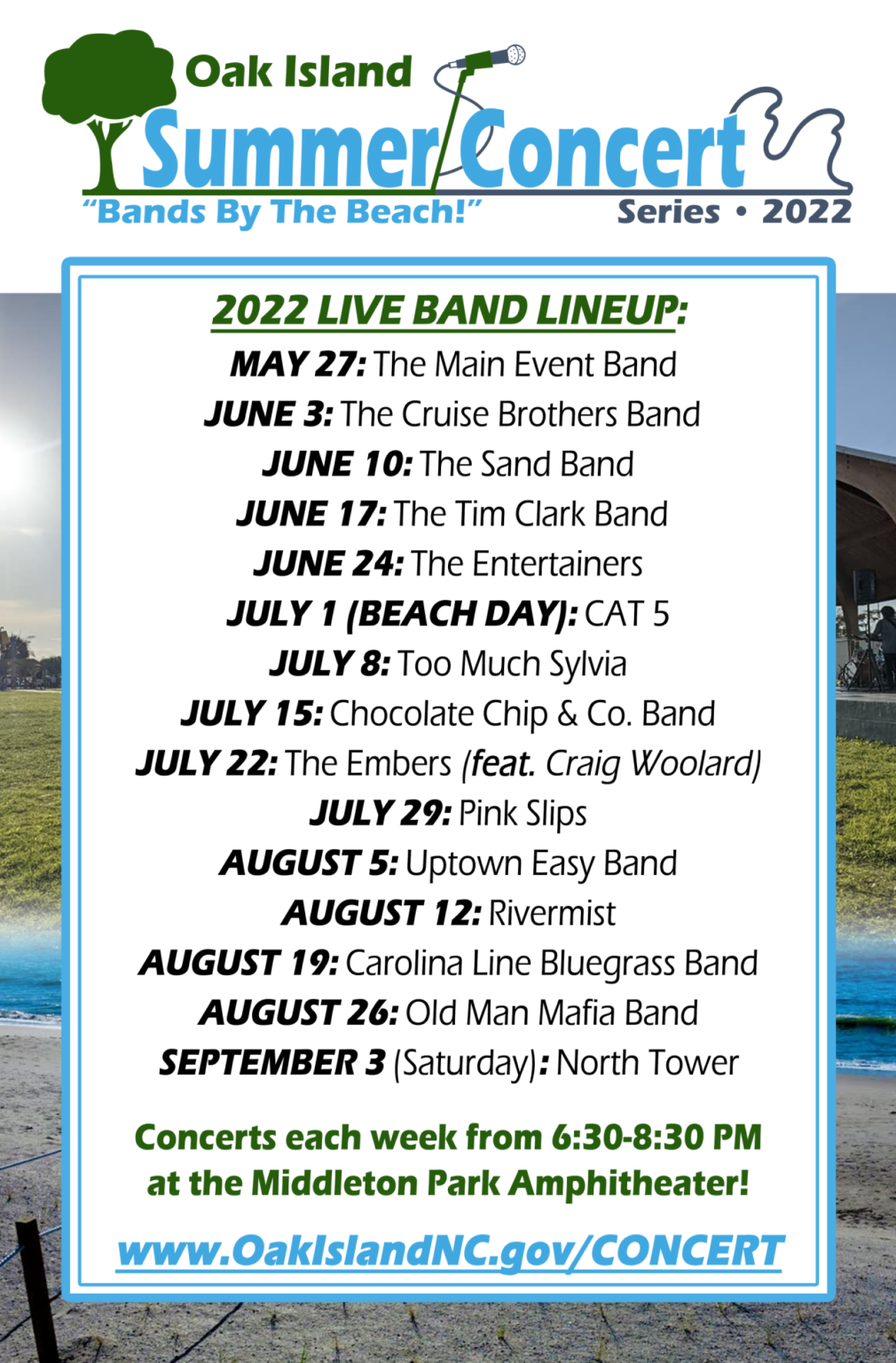 Oak Island Summer Concert Series Southport Magazine